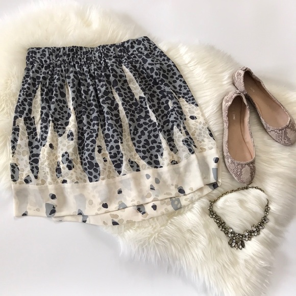 CAbi Dresses & Skirts - Cabi leopard skater skirt